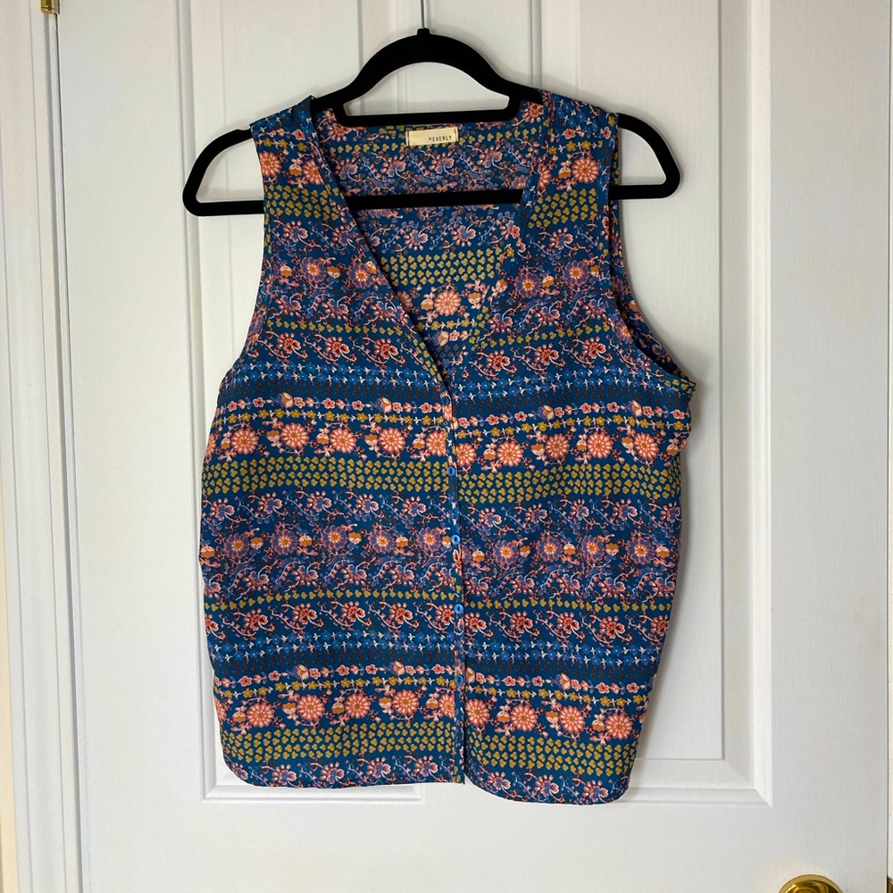 Everly Button Down Tank Top